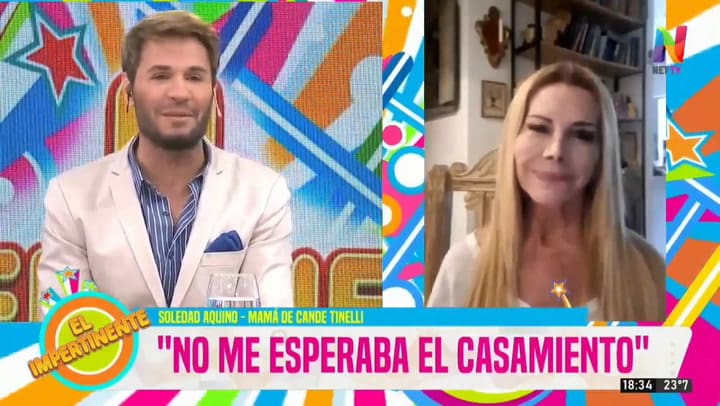 Soledad Aquino, contó cómo se prepara para el casamiento de su hija, Cande Tinelli