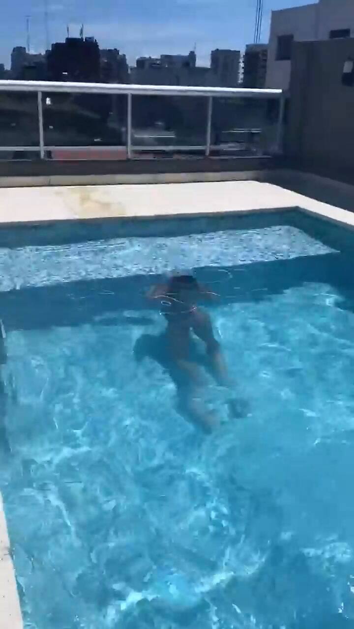 Sol Pérez se zambulló en la pileta y revolucionó las redes sociales - Fuente: Instagram