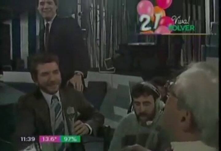 Badía, Tinelli y el Prof. Lambetain - Fuente: Volver