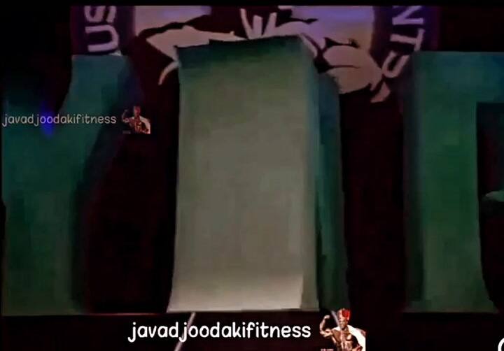 Gustavo Badell durante una de sus participaciones en el concurso Mister Olympia