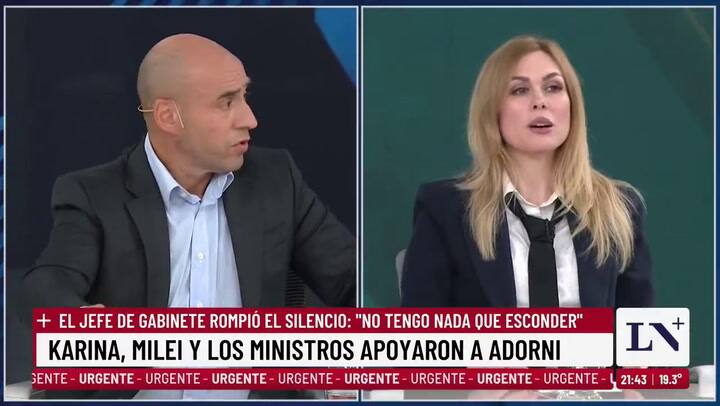 Lemoine defendió a Adorni en la polémica por sus bienes y vuelos: apuntó a una “red de amigotes” y a Delcy Rodríguez