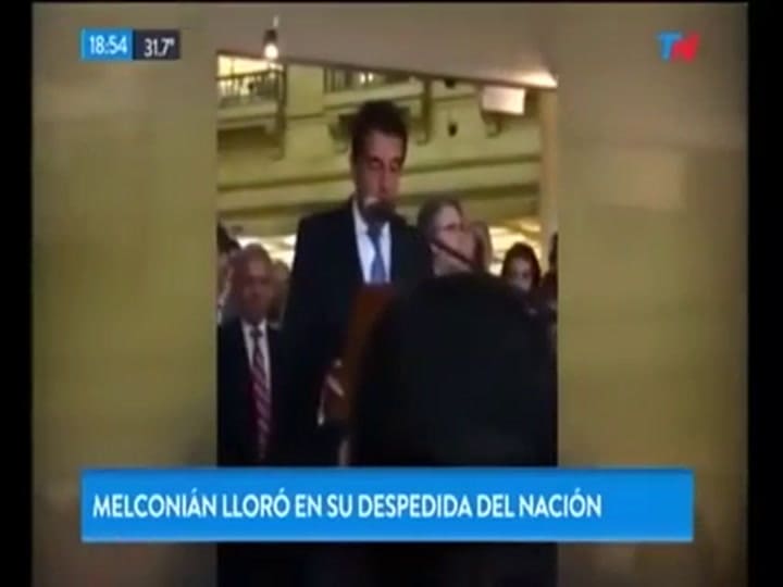 El llanto de Carlos Melconian último día en el Banco Nación