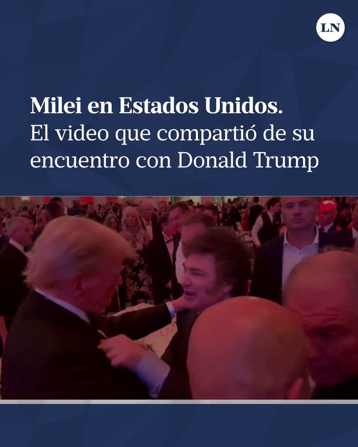 El video que compartió Milei de su encuentro con Donald Trump en CPAC