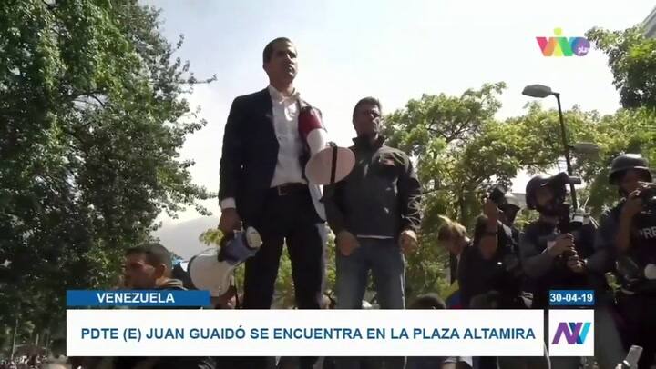 Líderes del mundo divididos sobre levantamiento de militares en Venezuela - Fuente: AFP