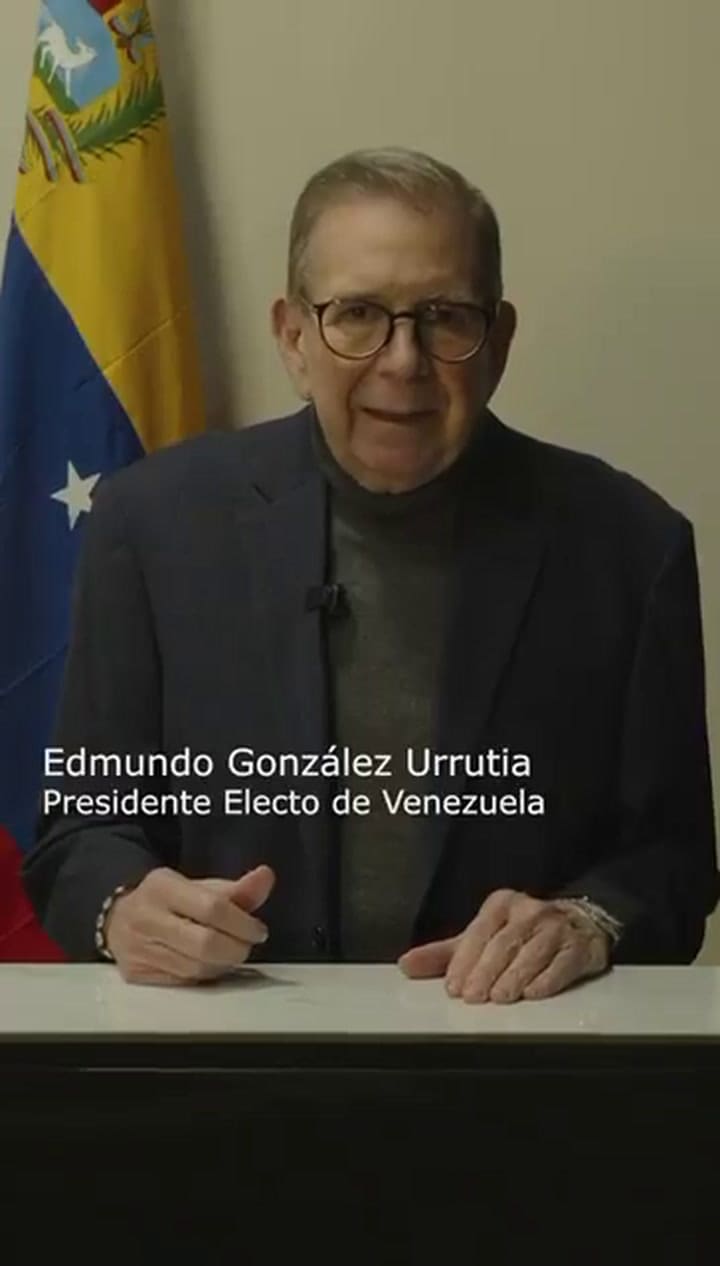 El mensaje de Edmundo González Urrutia tras el operativo estadounidense