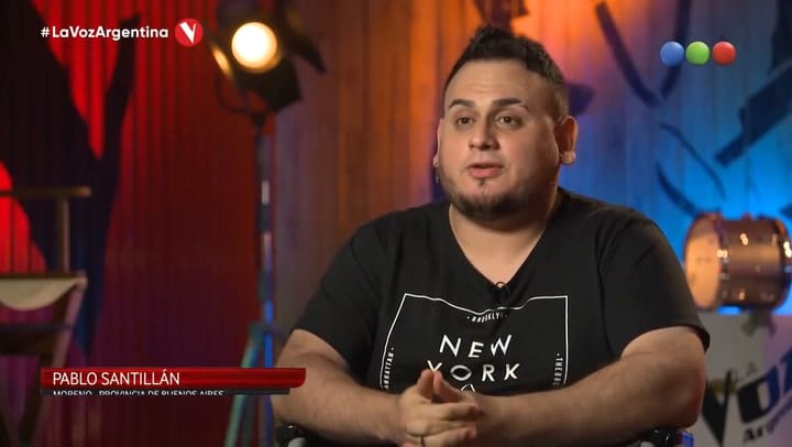 Pablo Santillán, participante de La Voz Argentina 2021 - Fuente: Telefe