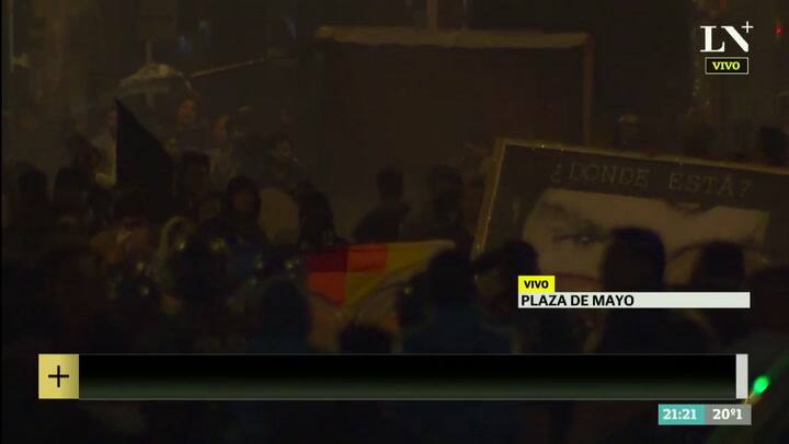 Graves incidentes, detenidos y enfrentamientos entre los manifestantes y la policía luego de la marc