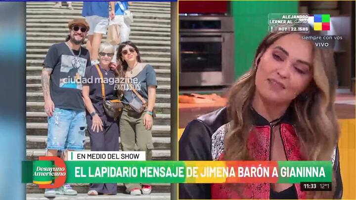 Las picantes palabras de Jimena Barón en su show
