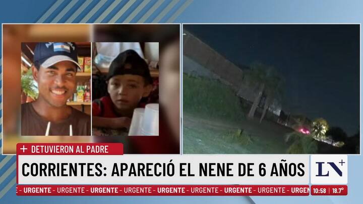 Apareció el nene de 6 años