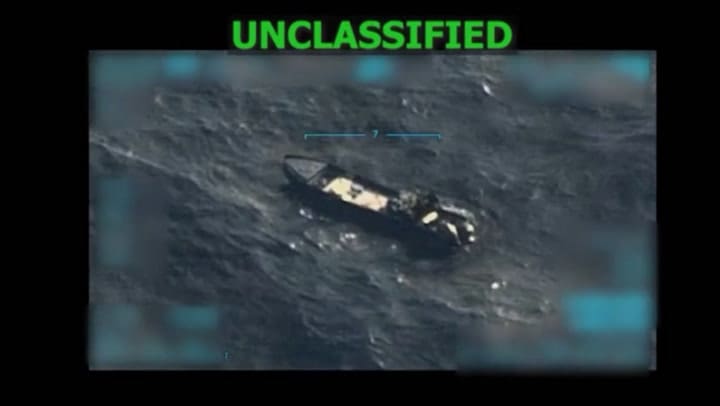 Trump anuncia tres muertos en nuevo ataque contra lancha con "narcoterroristas de Venezuela"