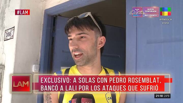 Pedro Rosemblat hablo por primera vez de su vinculo con Lali