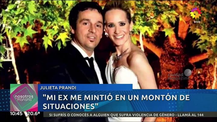 Julieta Prandi contra su exmarido: 'Dejó a mis hijos como paquetes de basura'