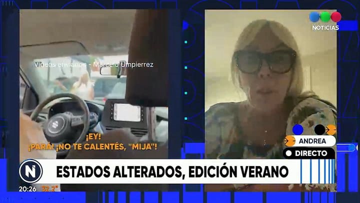 Habló la mujer que se bajó del auto con un bate de béisbol en Punta del Este
