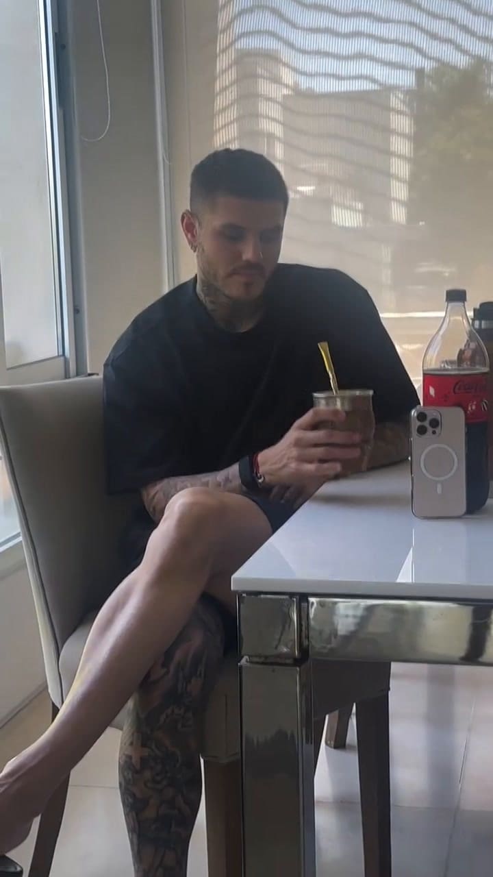 Wanda Nara grabó a Maro Icardi en su casa