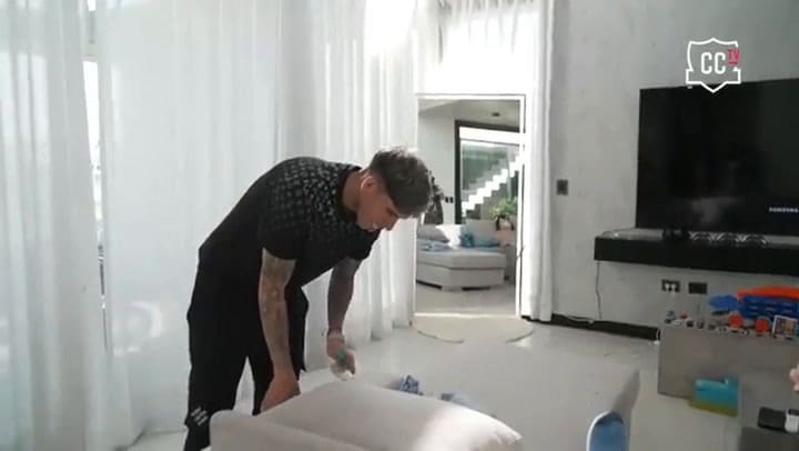 Carlos Palacios, jugador de Boca, sorprendió sobre sus actividades después de entrenar