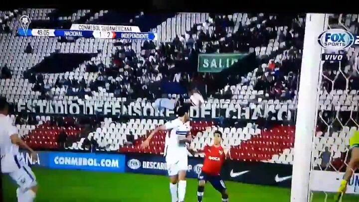 El gol de cabeza de Fernández