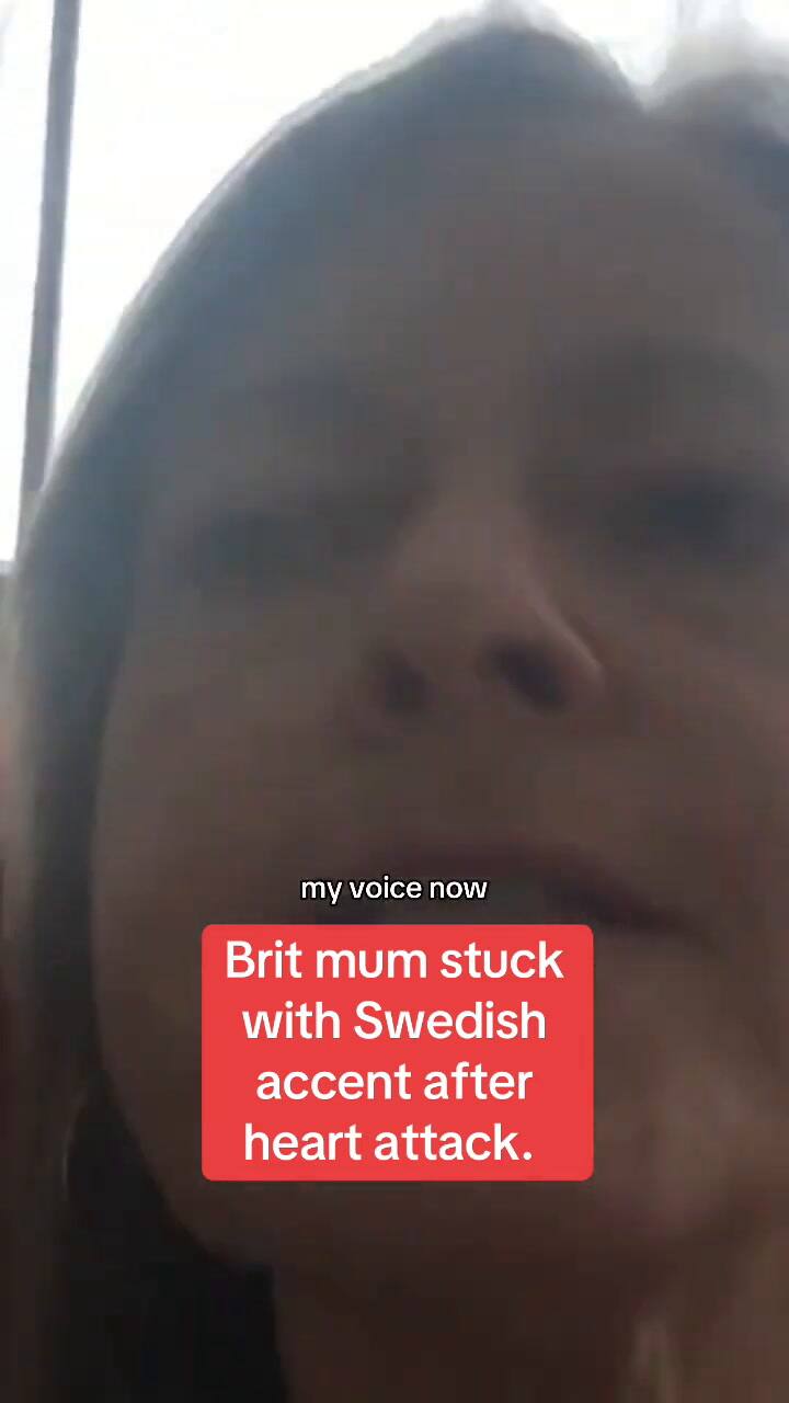 Mujer habla en sueco tras una operación