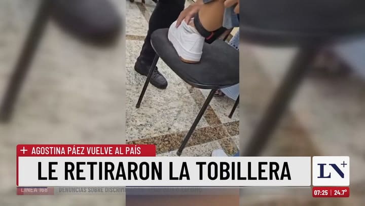 Agostina Paez vuelve a la Argentina