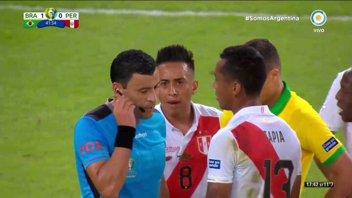 El penal de Perú - Fuente: Tv pública