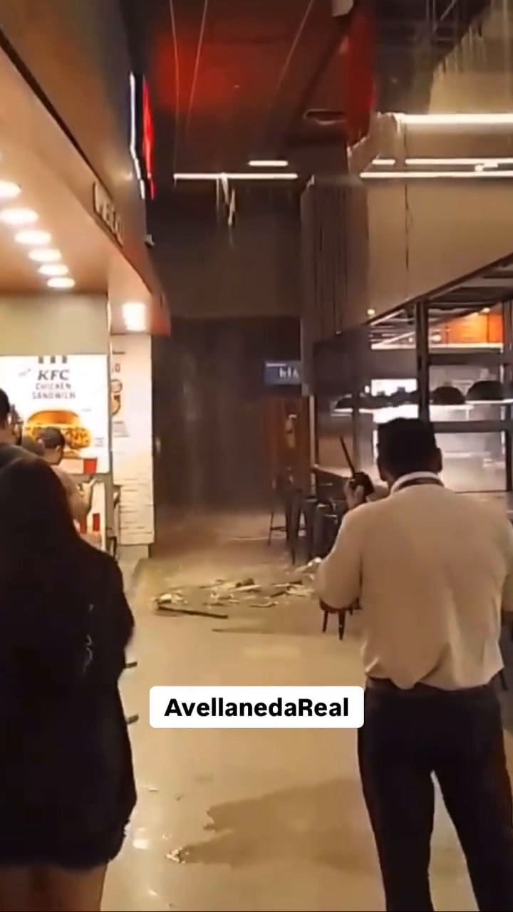 Desplome de un techo en el Alto Avellaneda