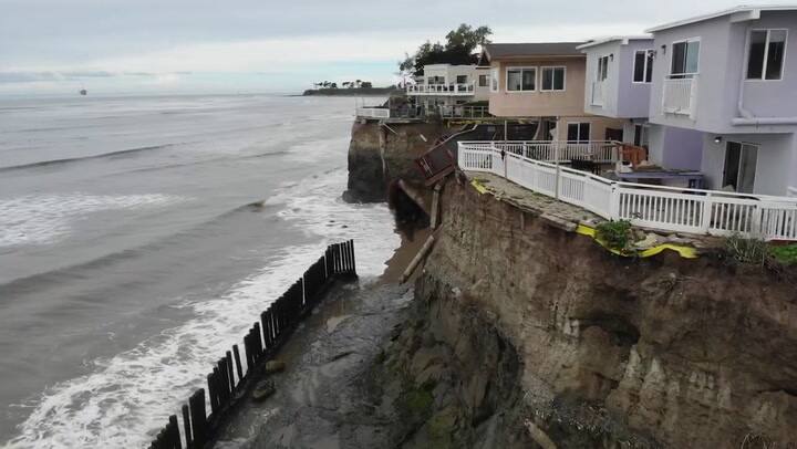 Viviendas, al borde del abismo en Santa Bárbara, California