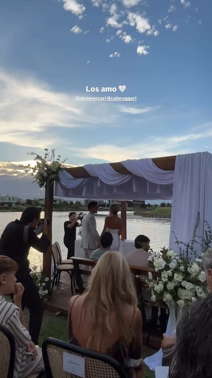 El momento donde Cande Ruggeri y Nicolás Maccari dieron el "sí, quiero"
