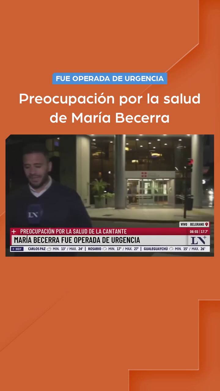 María Becerra fue operada de urgencia por una hemorragia interna