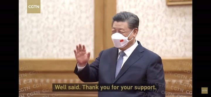 La delegación argentina le dedicó un elogio al comunismo