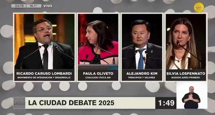 Ricardo Caruso Lombardi expuso sus ideas en un debate legislativo