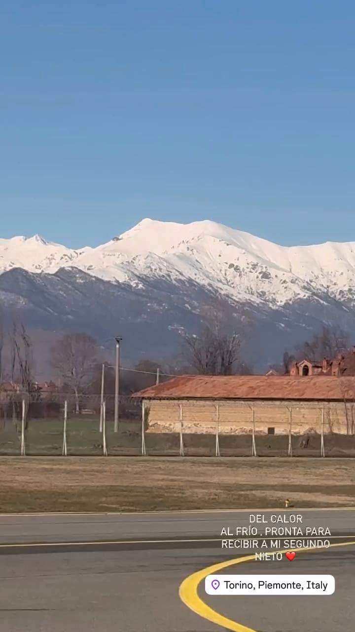 Carolina Baldini viajó a Italia para esperar a su segundo nieto