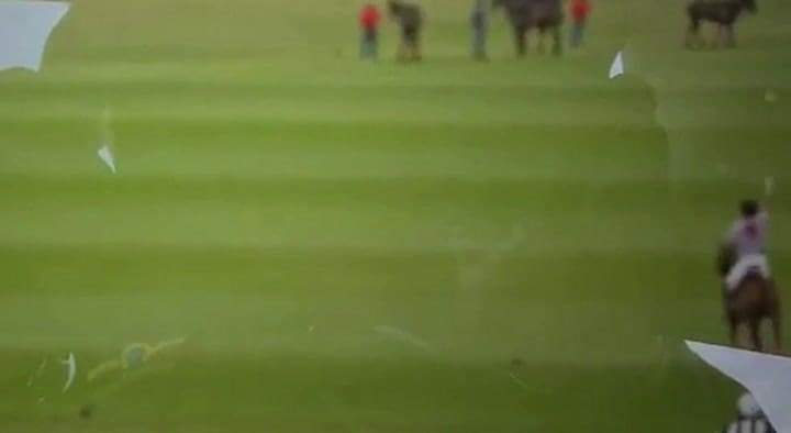 Choque con Diego Cavanagh en Inglaterra.