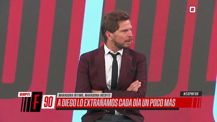 Le muestran a Ruggeri un video de Maradona hablando de él