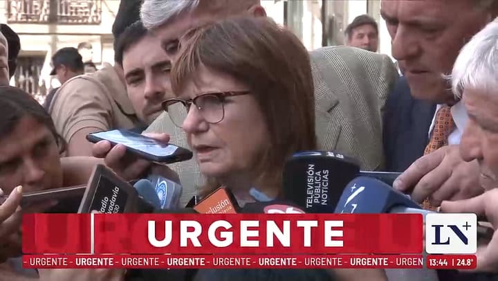 Patricia Bullrich habló sobre los incidentes en el Congreso