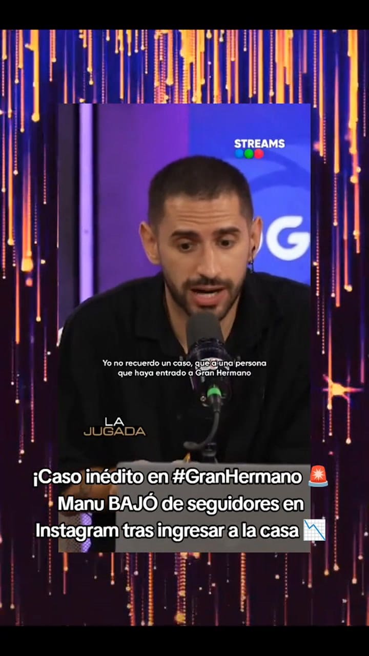 Manuel perdió seguidores al entrar a Gran Hermano