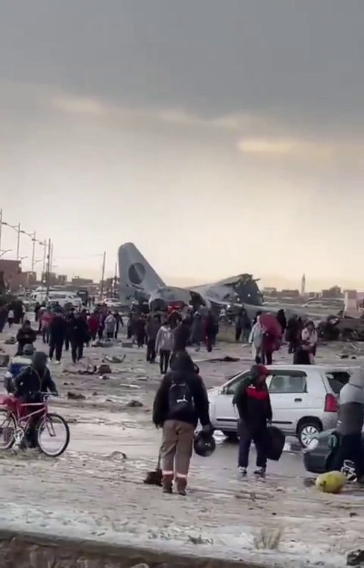 El avión que se estrelló en Bolivia