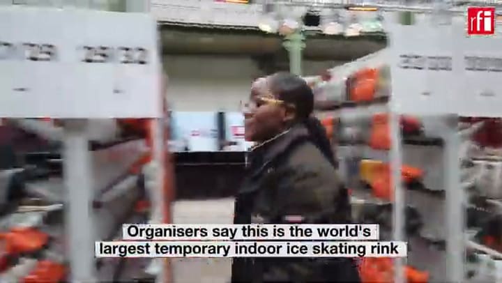 La pista de hielo más grande del mundo ubicada en París