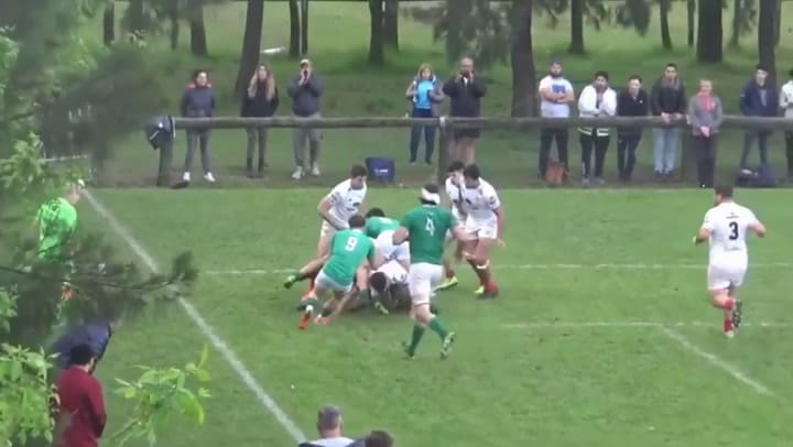 El video del accidente en el que murió el rugbier de Hurling, Lucas Pierazzoli