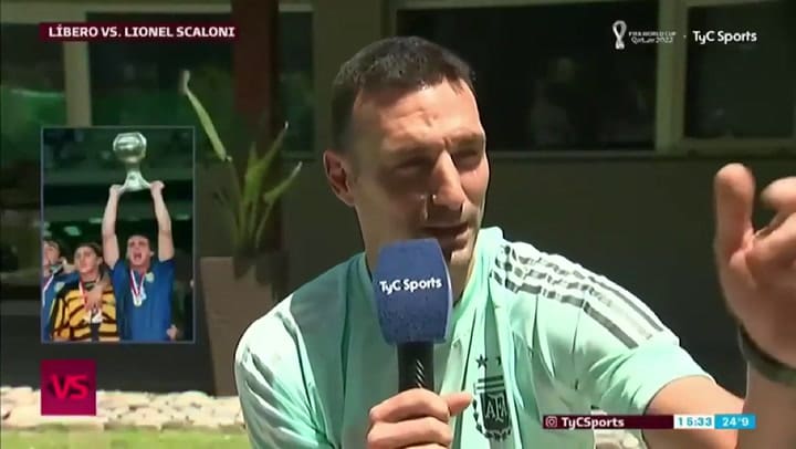 Scaloni explica que no es un viajero del tiempo