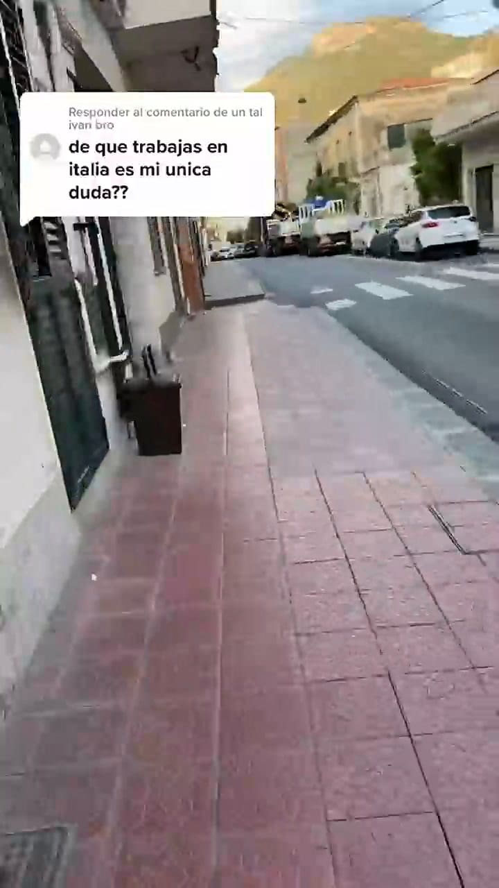 La usuaria de TikTok @eveerojas mostró sus trabajos en Italia