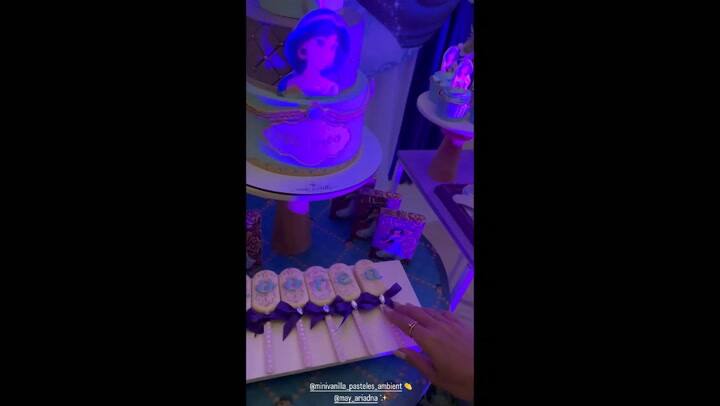 Moorea, la hija de Floppy Tesouro y Rodrigo Fernández Prieto, cumplió 7 años y tuvo un gran festejo