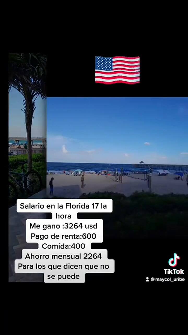 Un tiktoker dijo de cuánto es su sueldo en Miami