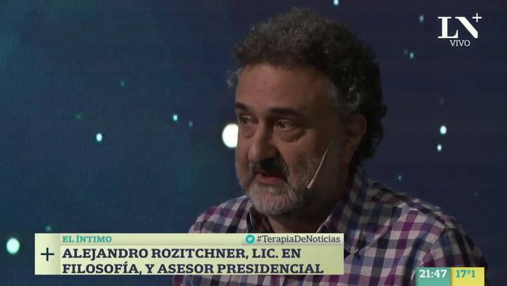 Alejandro Rozitchner: se refirió a sus dichos sobre el pensamiento crítico