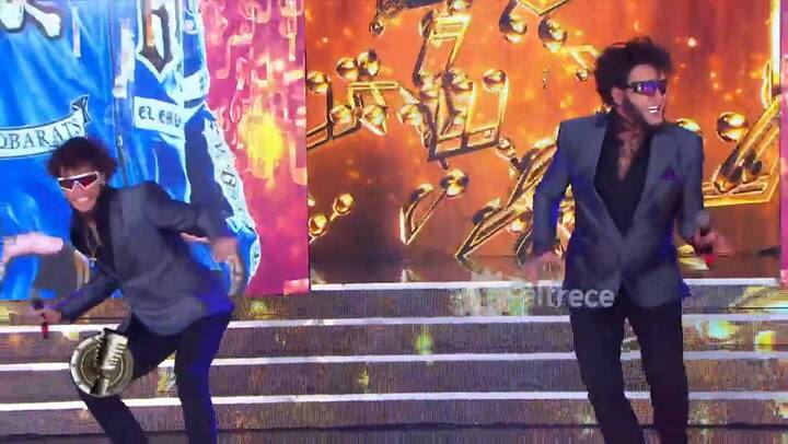 Cantando 2020. El gracioso show de Alex Caniggia y Roberto Peña - Fuente: eltrece