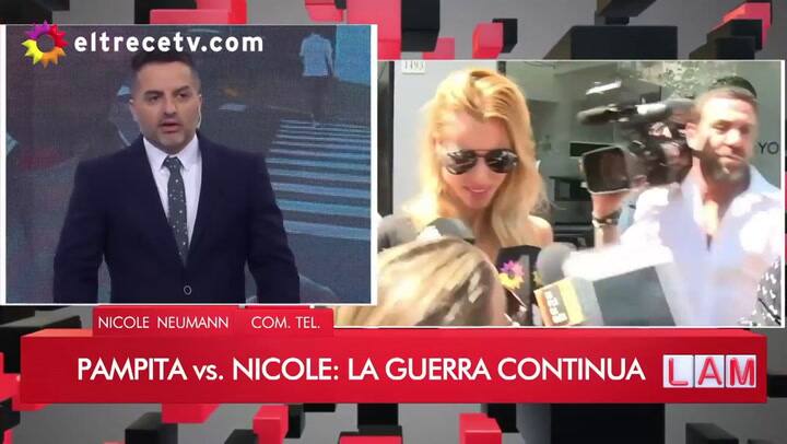 Nicole Neumann volvió a apuntar contra Pampita Ardohain
