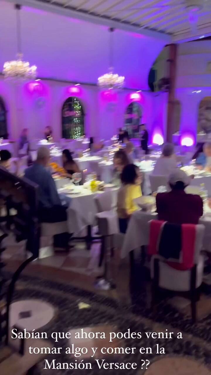 Nicole Neumann en la mansión de Gianni Versace