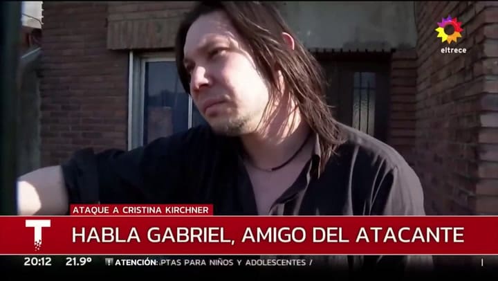Nicolás Gabriel Carrizo, el cuarto detenido por el atentado contra Cristina Kirchner (Canal 13)