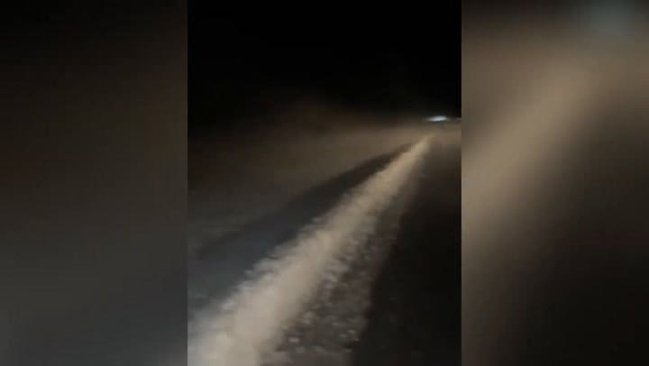 La caída de granizo en el norte de Entre Ríos