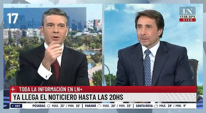 Sonó el himno al aire de LN+ y todos reaccionaron