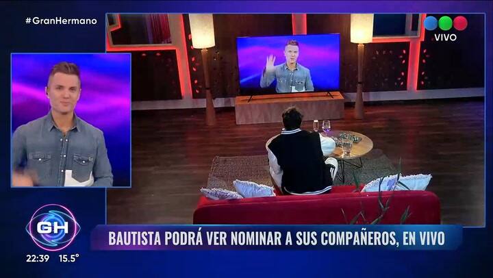 Martin y Nicolas decidieron que Bautista obtenga el beneficio del telefono rojo en Gran Hermano