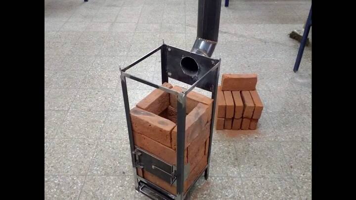 El paso a paso del armado de la estufa - Fuente: FB @Estufa-Solidaria